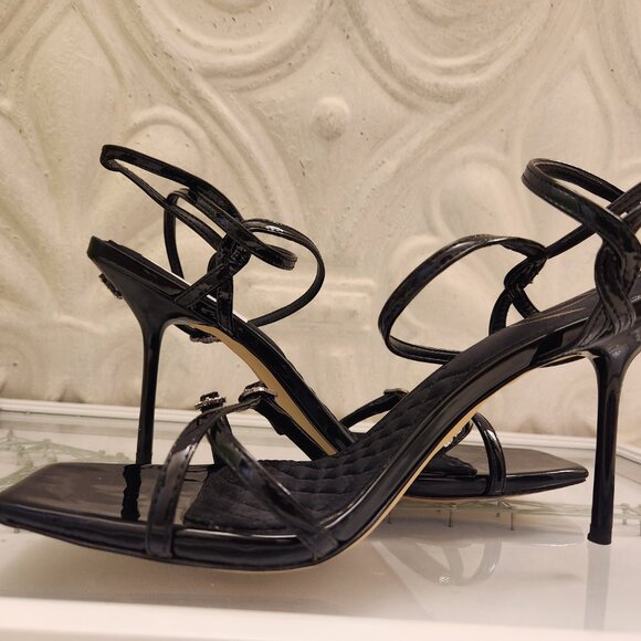 Sam Edelman "Trevin" Black Heeled Sandals. NIB. Size 9.5. Customer Return. - Picture 6 of 15